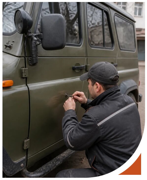 Профессиональное вскрытие автомобиля УАЗ без повреждений в Воронеже
